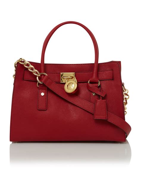 red michael kors purse single strap chain|Michael Kors adjustable strap handbags.